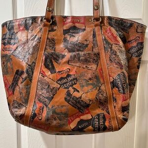 Patricia Nash Stamped Leather Tote Bag